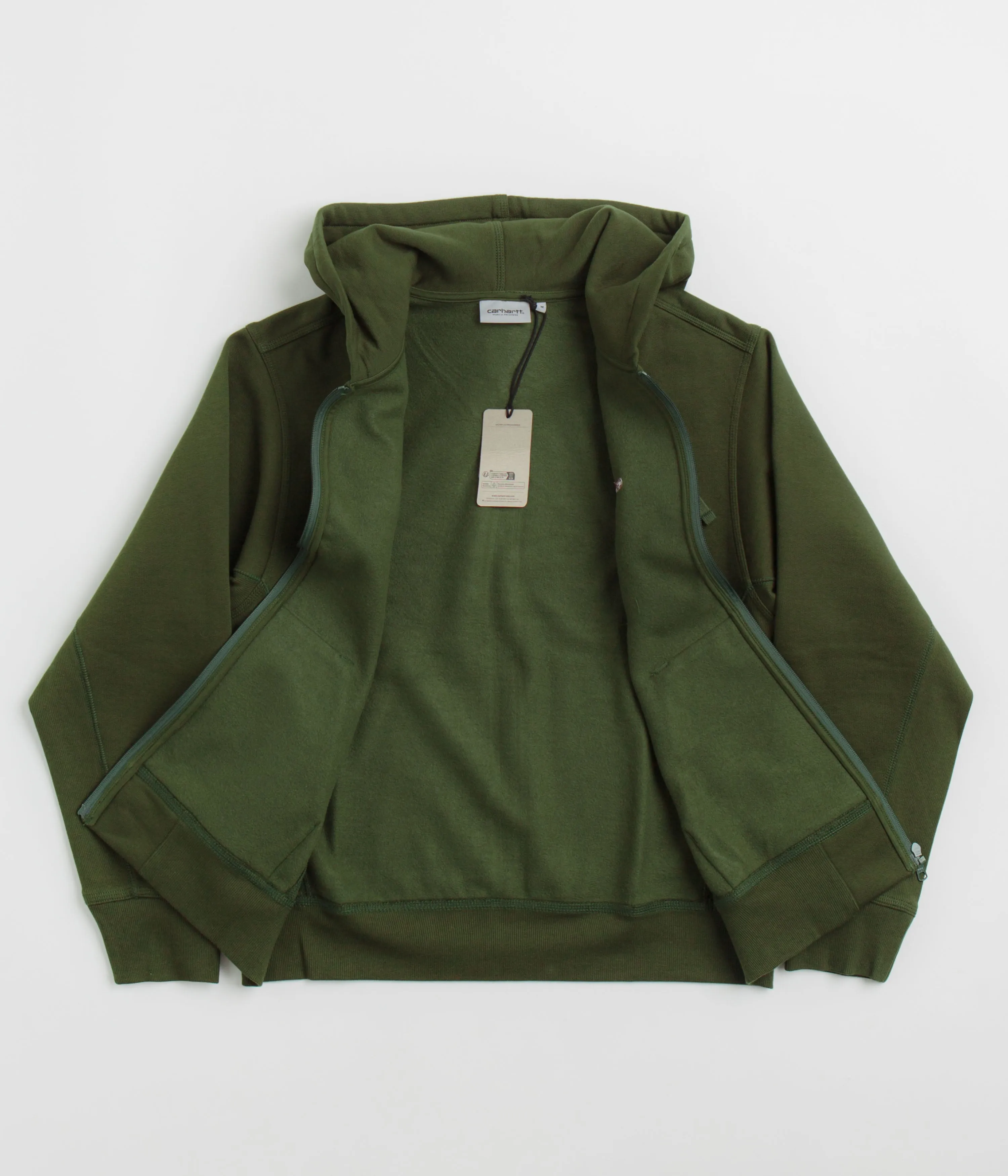 Carhartt American Script Hooded Jacket - Tarragon
