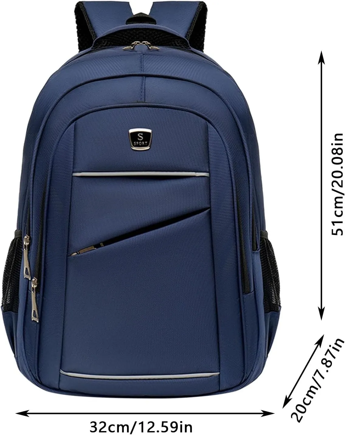 Carry On Backpack Student Backpack Fashionable New Pattern Simple Solid Color Large Capacity Practical Travel Bag