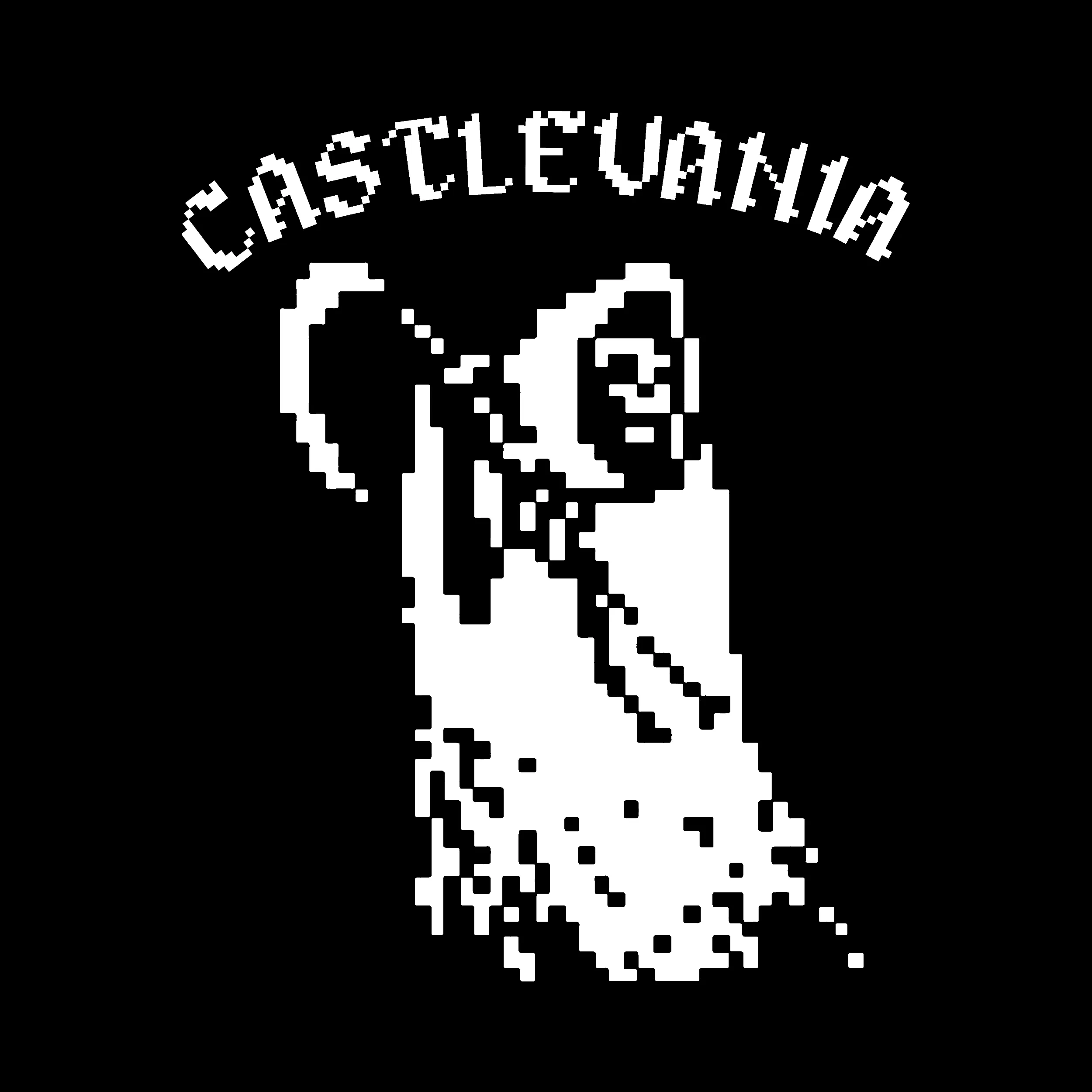 Castlevania 8 Bit Grim Reaper Slim Fit Tee