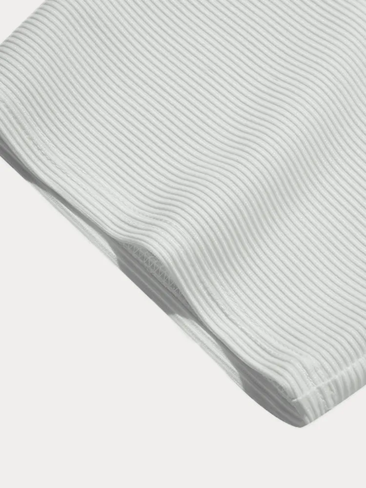 Casual Simple Striped Textured Shirt