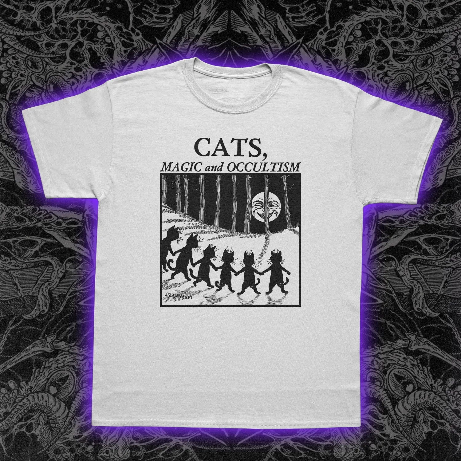 Cats Magic And Occultism Slim Fit Tee