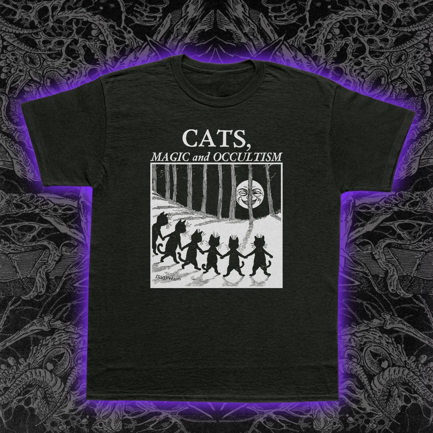 Cats Magic And Occultism Slim Fit Tee