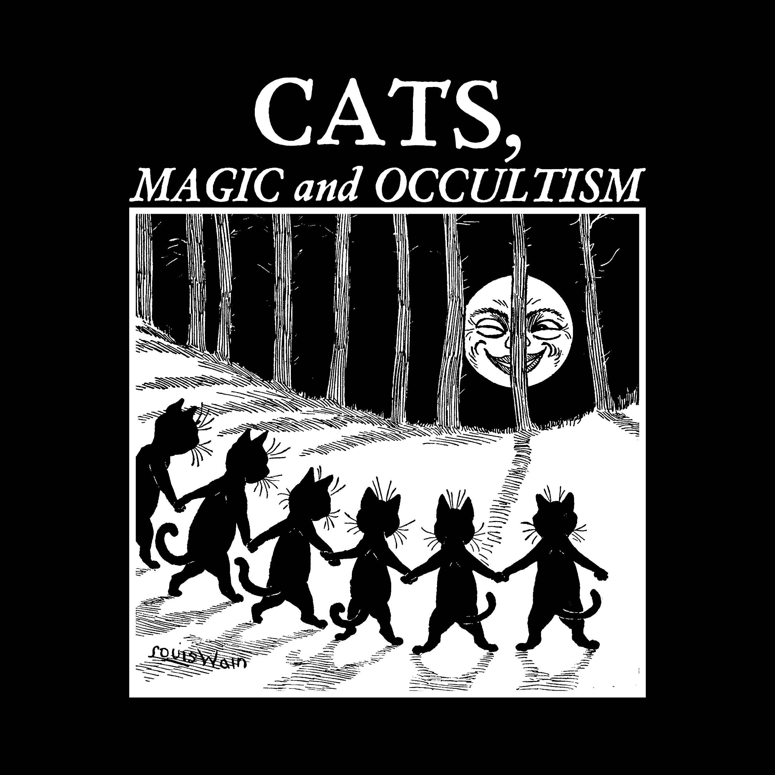 Cats Magic And Occultism Slim Fit Tee
