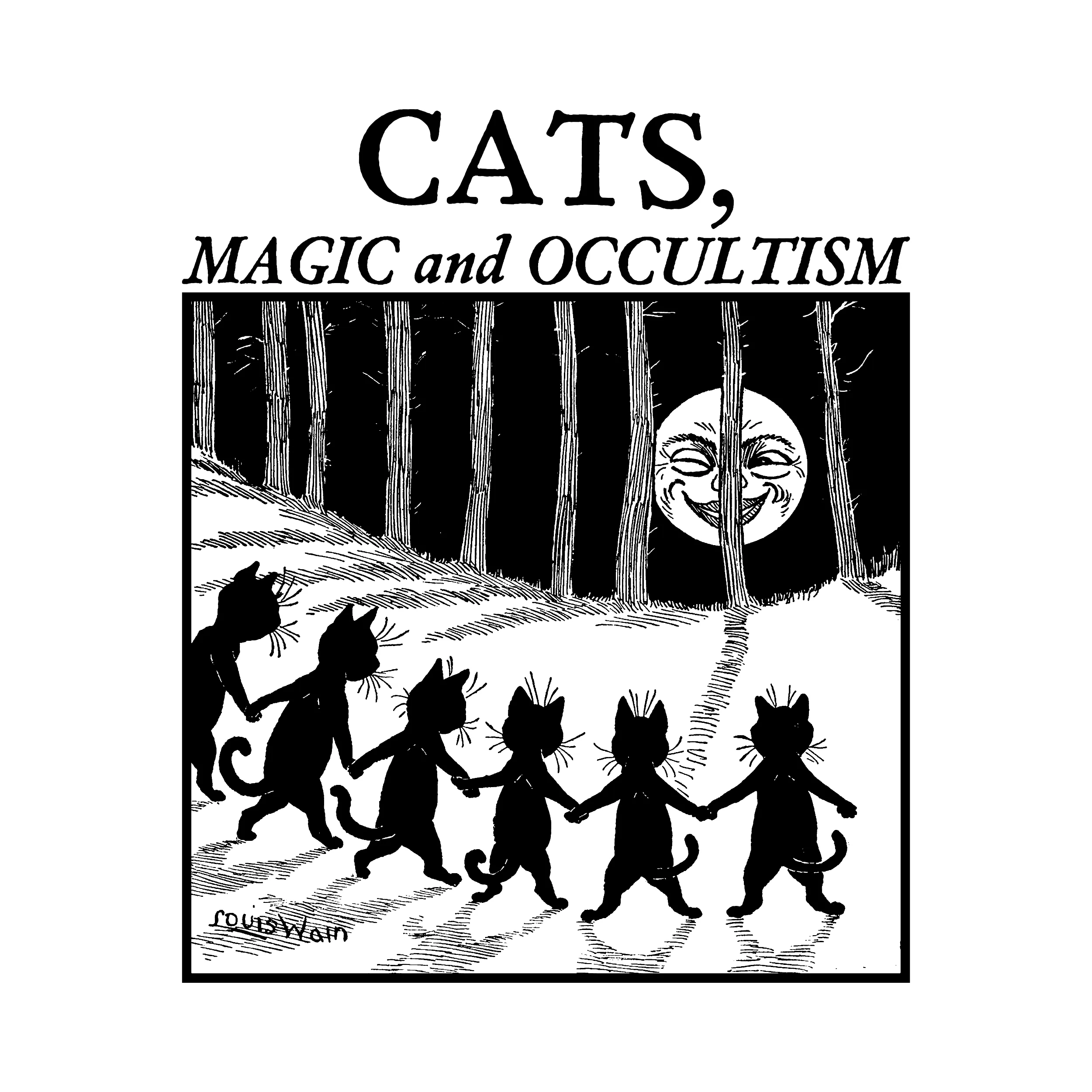 Cats Magic And Occultism Slim Fit Tee