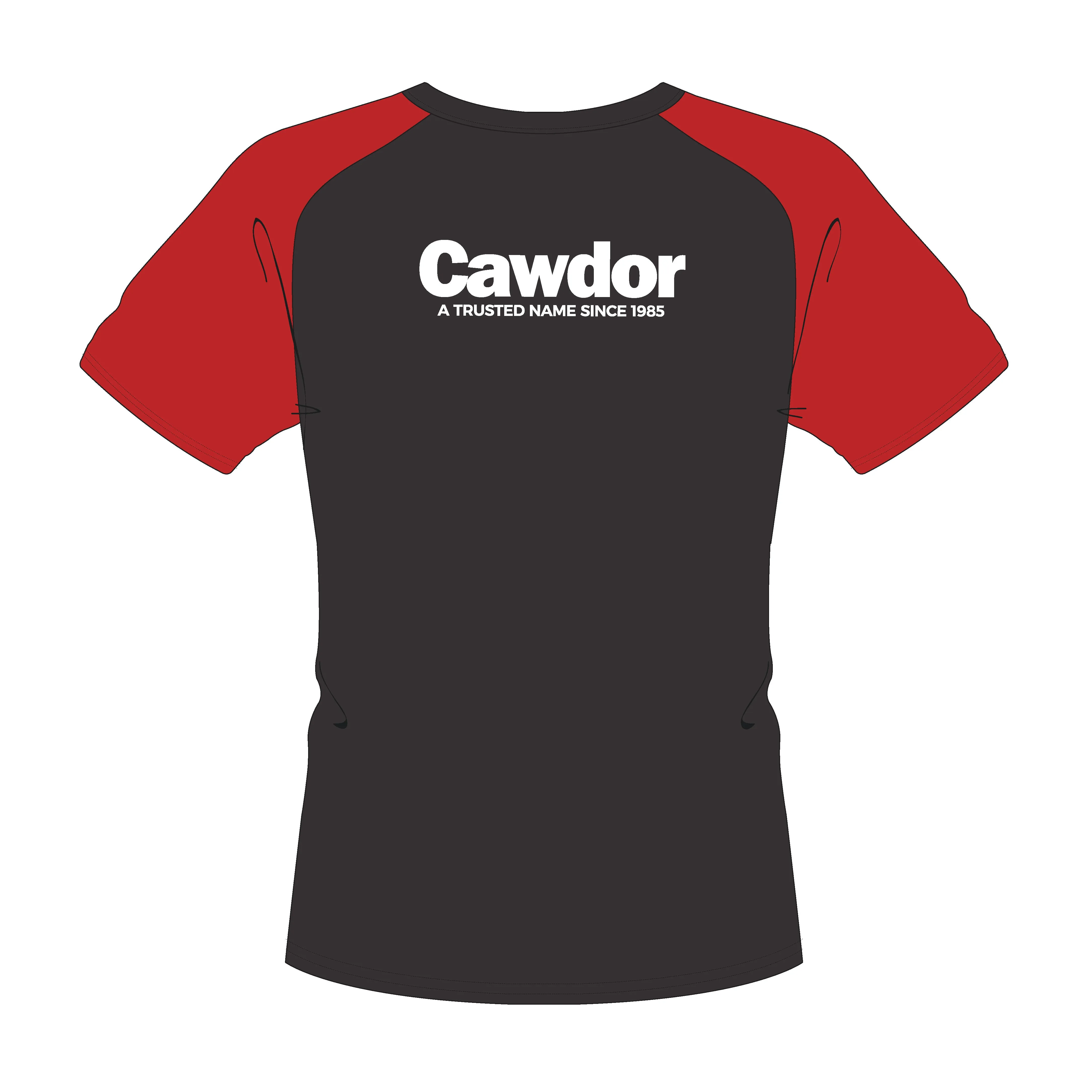 Cawdor Cars Adult's Short Sleeve T-Shirt - Black/Red