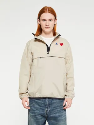 CDG x K-Way Le Vrai 3.0 Leon Jacket in Beige