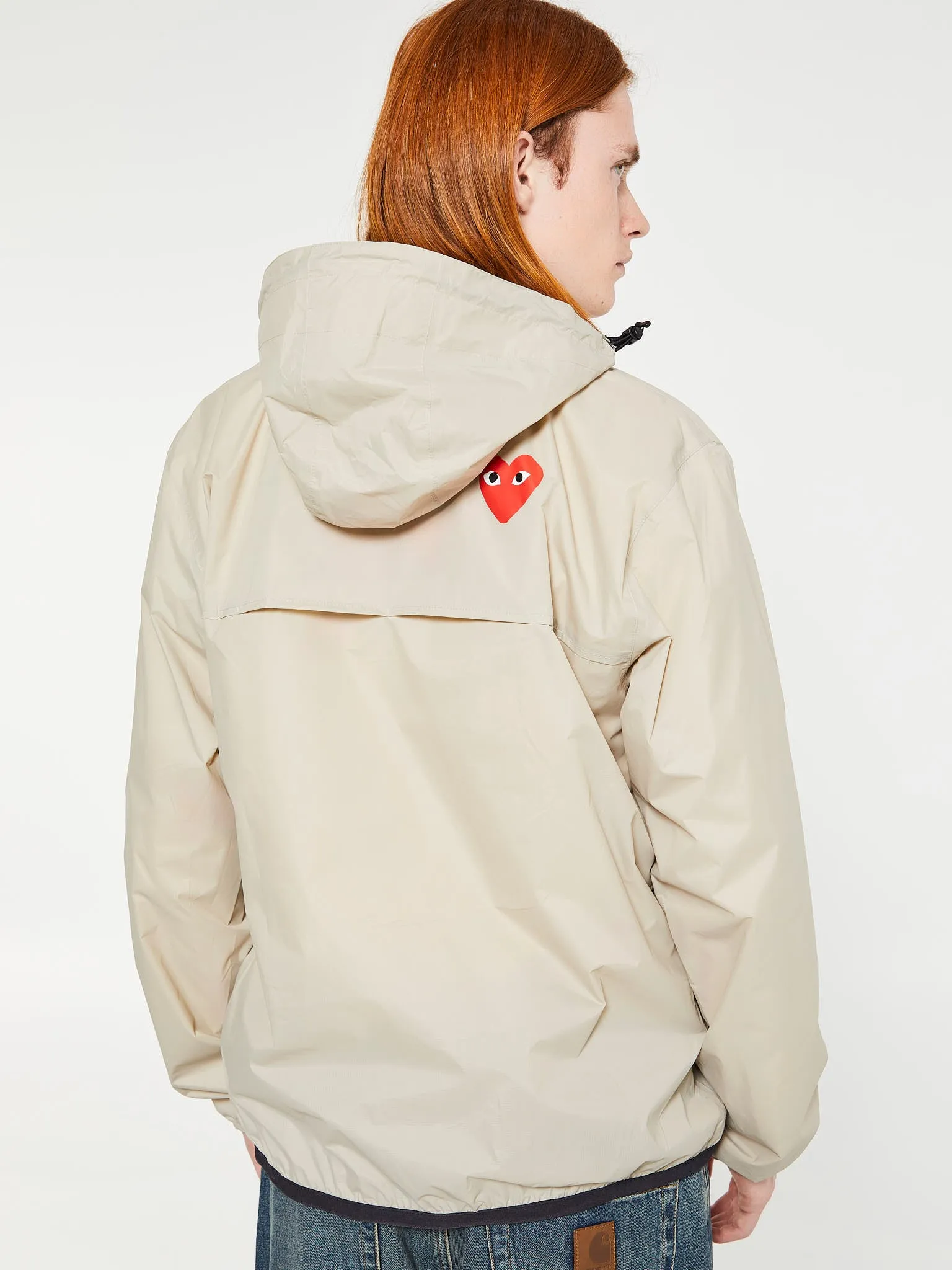 CDG x K-Way Le Vrai 3.0 Leon Jacket in Beige