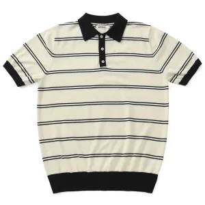 Classic Style Striped Polo Shirt for Men - Short Sleeves