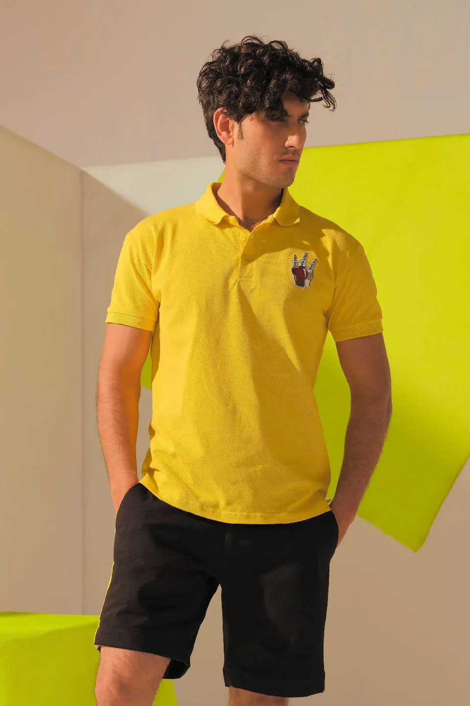 COLD DRINKS BADGE POLO SHIRT