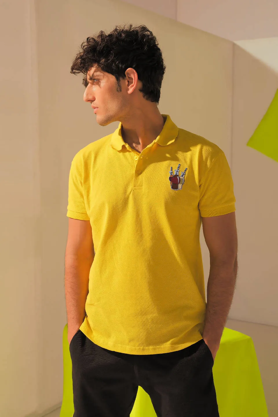 COLD DRINKS BADGE POLO SHIRT