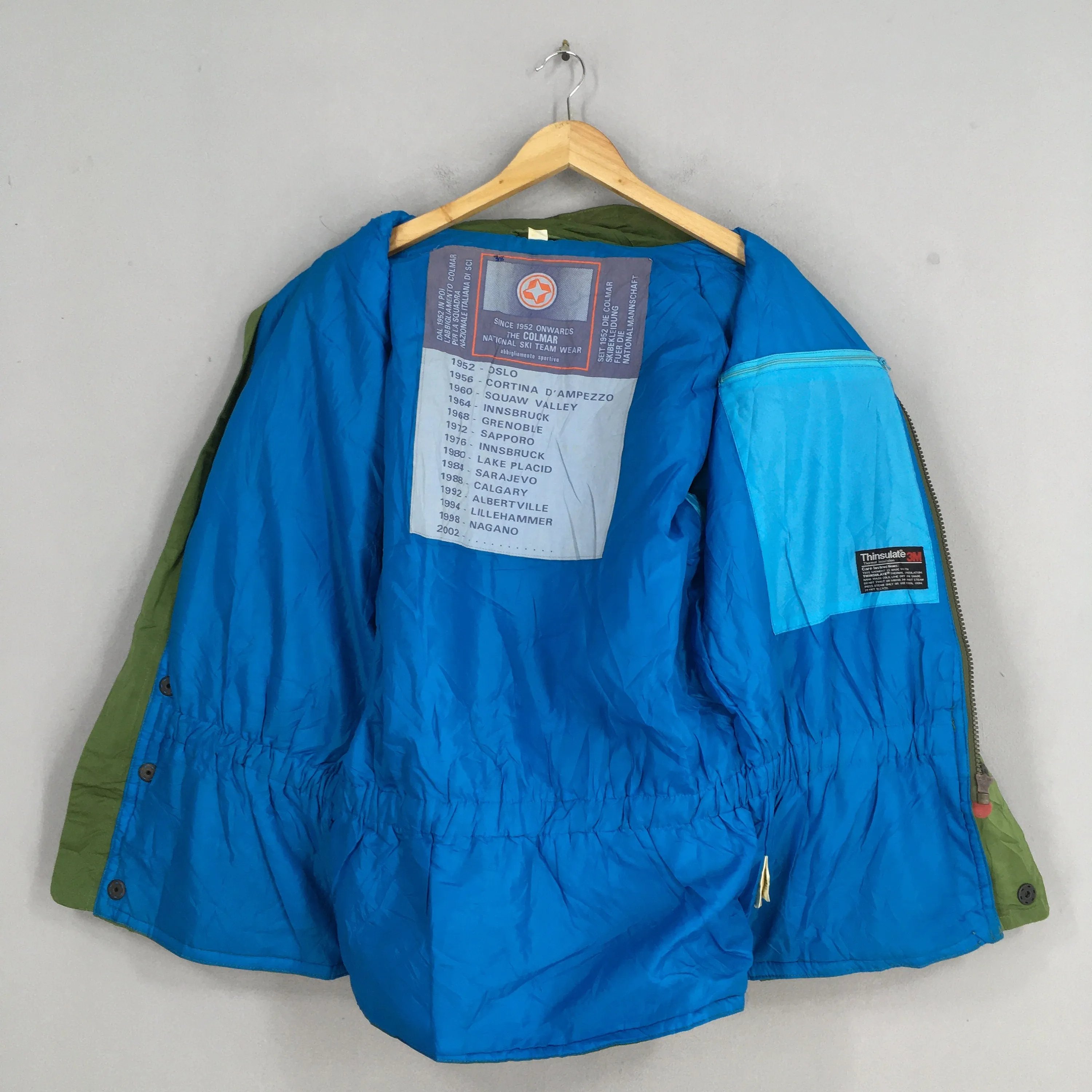 Colmar Japan Ski Wear Snow Gear Bomber Hoodie Jacket Large