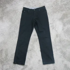 Columbia Mens Jean Straight Leg 100% Cotton Mid Rise Slim Fit Black Size W32XL30