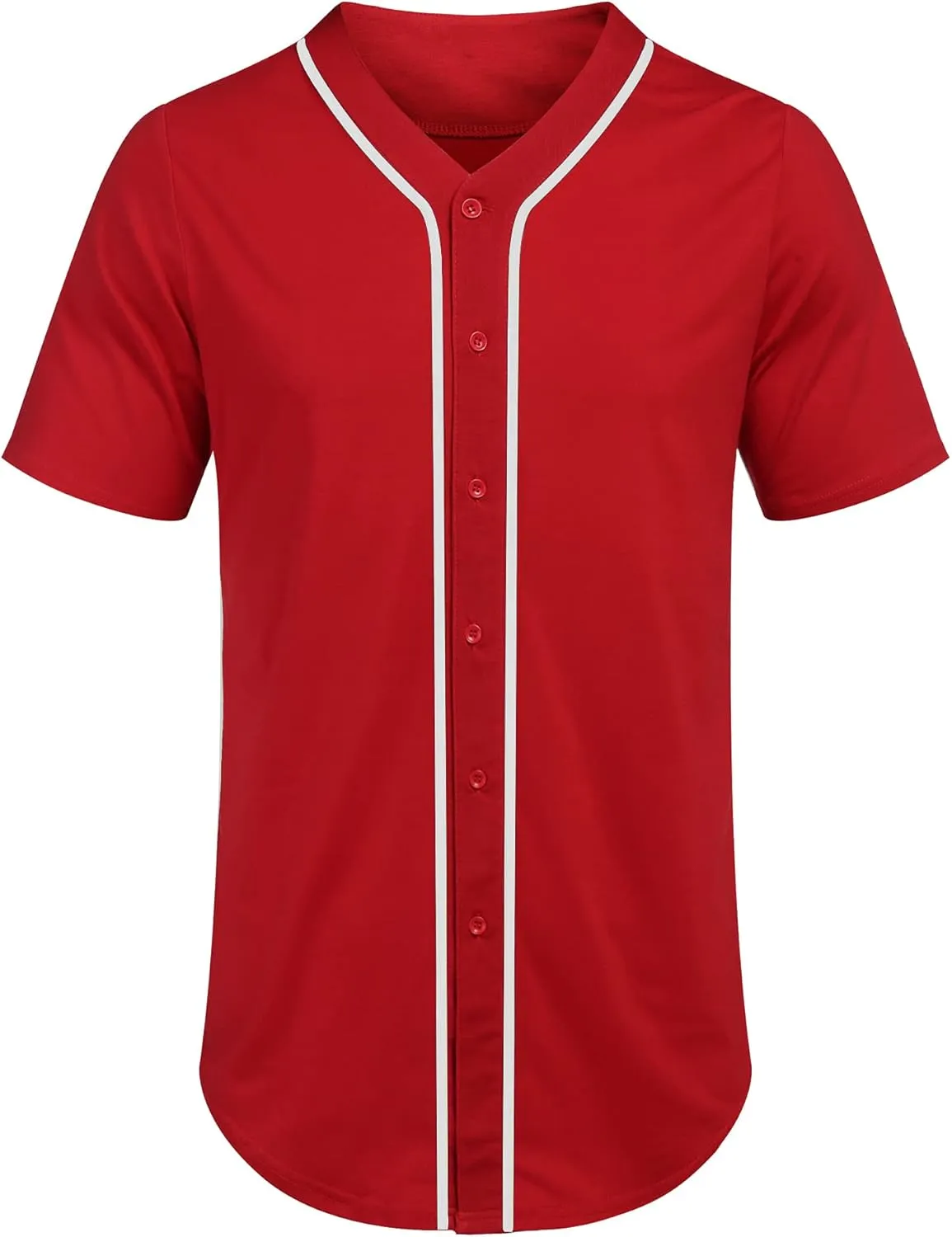 COOFANDY Men's Baseball Button Down Jersey Short Sleeve Hipster Hip Hop T Shirts