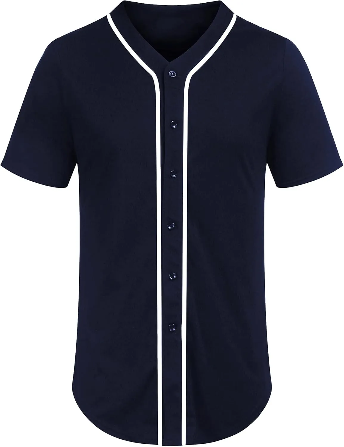 COOFANDY Men's Baseball Button Down Jersey Short Sleeve Hipster Hip Hop T Shirts
