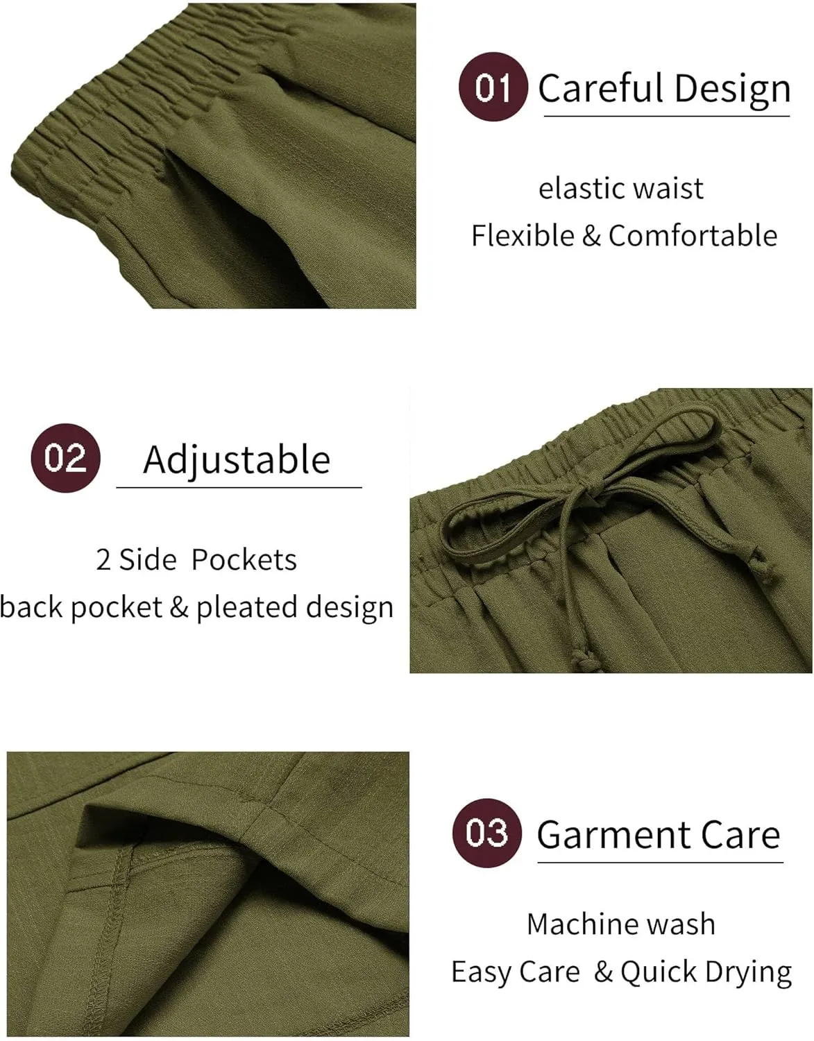 COOFANDY Men's Linen Sets 2 Piece Outfits Short Sleeve Henley Shirts and Shorts Summer Beach Yoga Pants Set