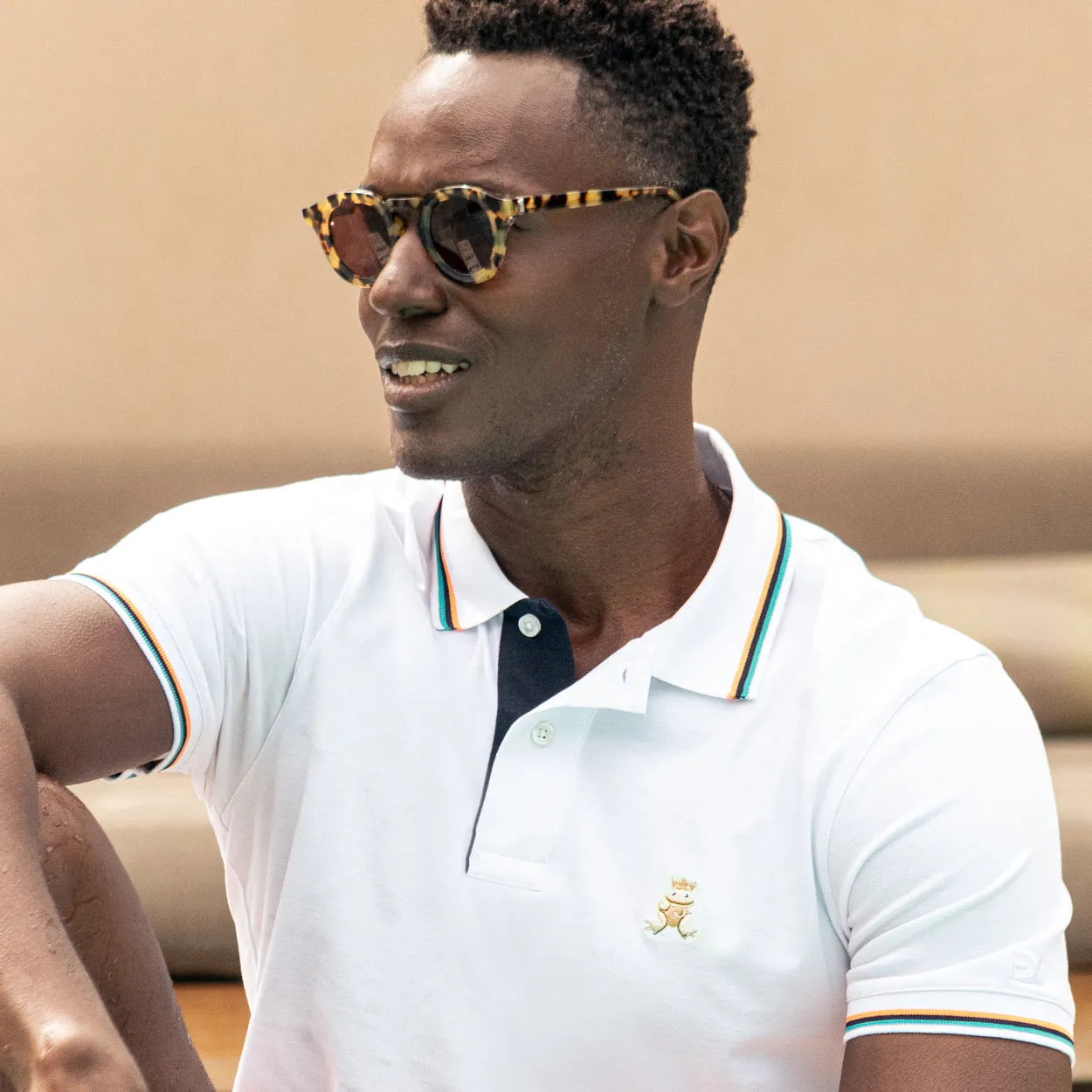 Corsica FROG Slim Fit Polo - White