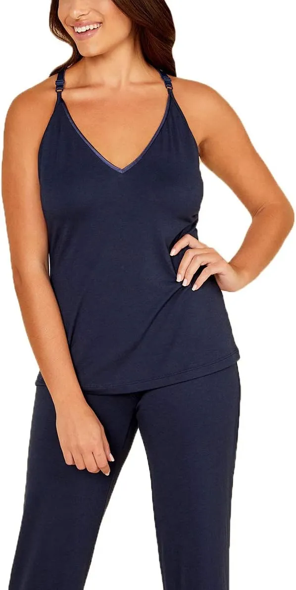 Cosabella Women's Bella Curvy Racerback Cami, Pant & Robe Pj Set