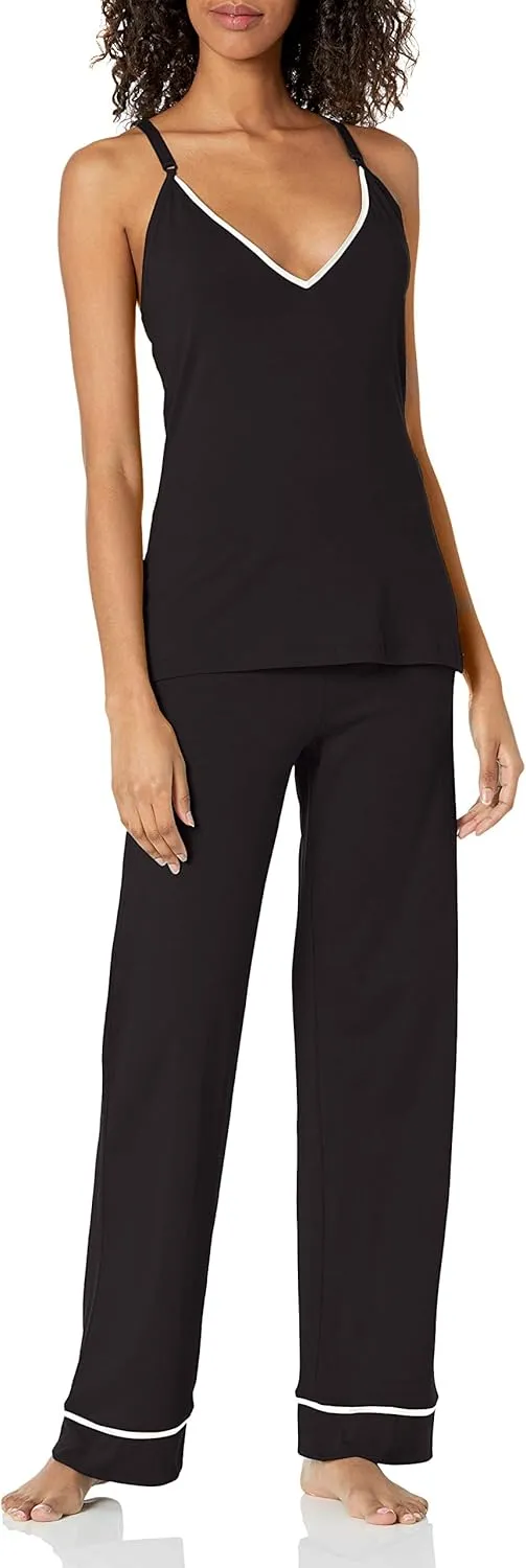 Cosabella Women's Bella Curvy Racerback Cami, Pant & Robe Pj Set