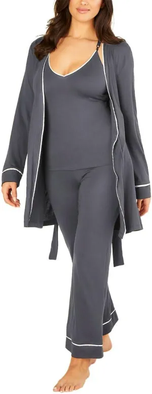 Cosabella Women's Bella Curvy Racerback Cami, Pant & Robe Pj Set