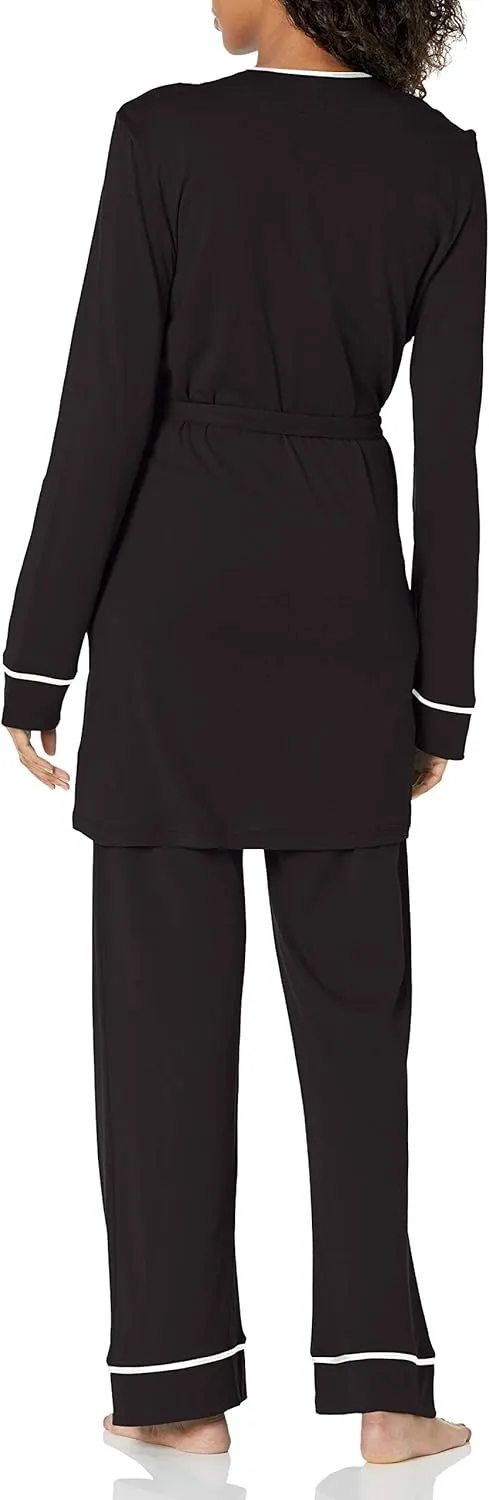 Cosabella Women's Bella Curvy Racerback Cami, Pant & Robe Pj Set