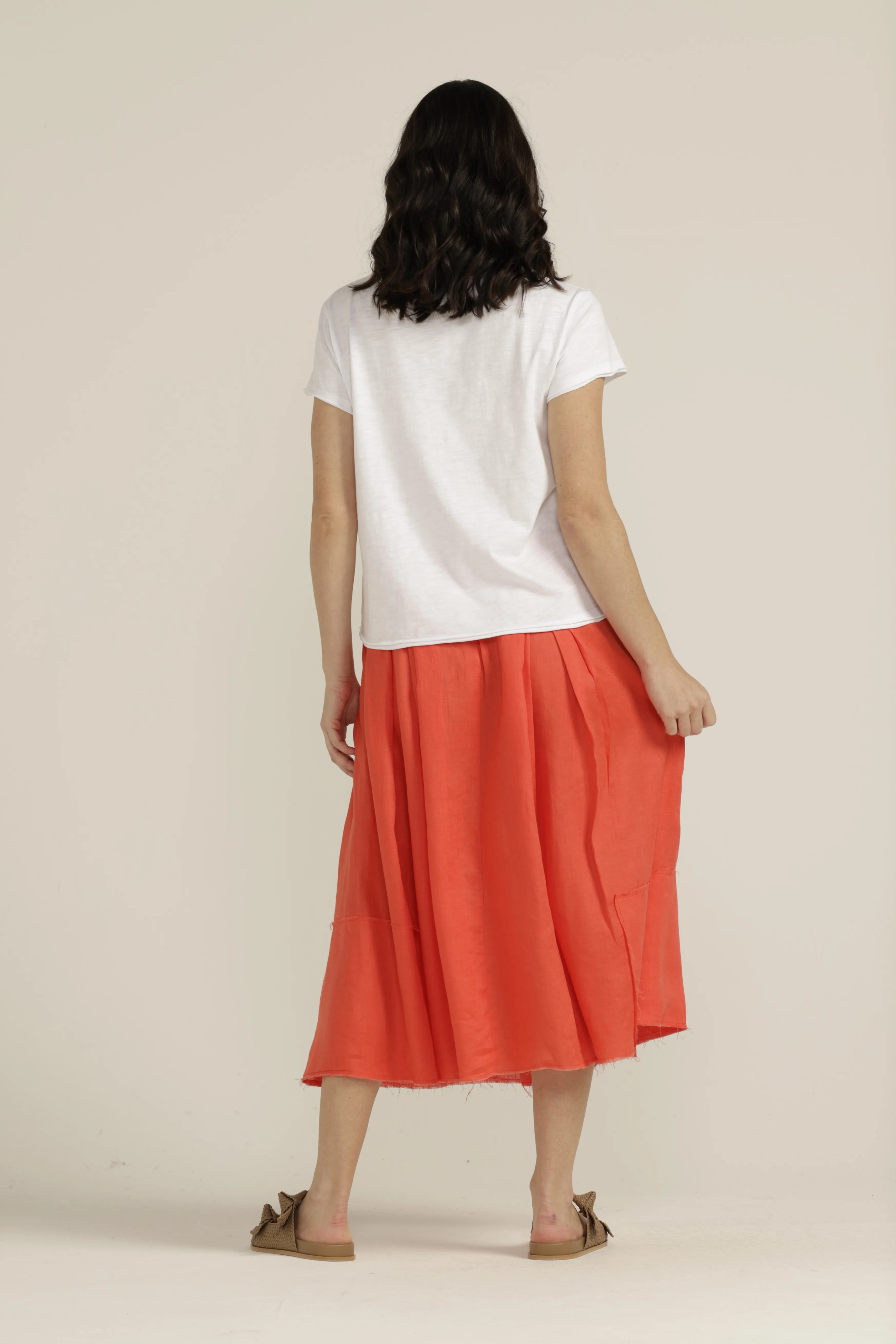 Cotton Crew Neck Tee White