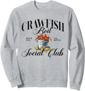 Crawfish Boil Vintage Cajun Social Club Sweatshirt