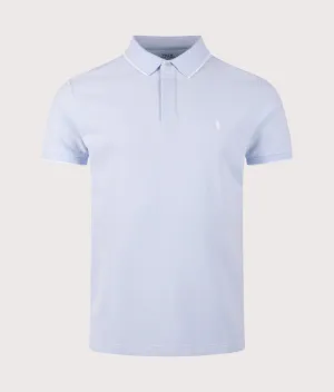 Custom Slim Fit Stretch Oxford Mesh Polo Shirt