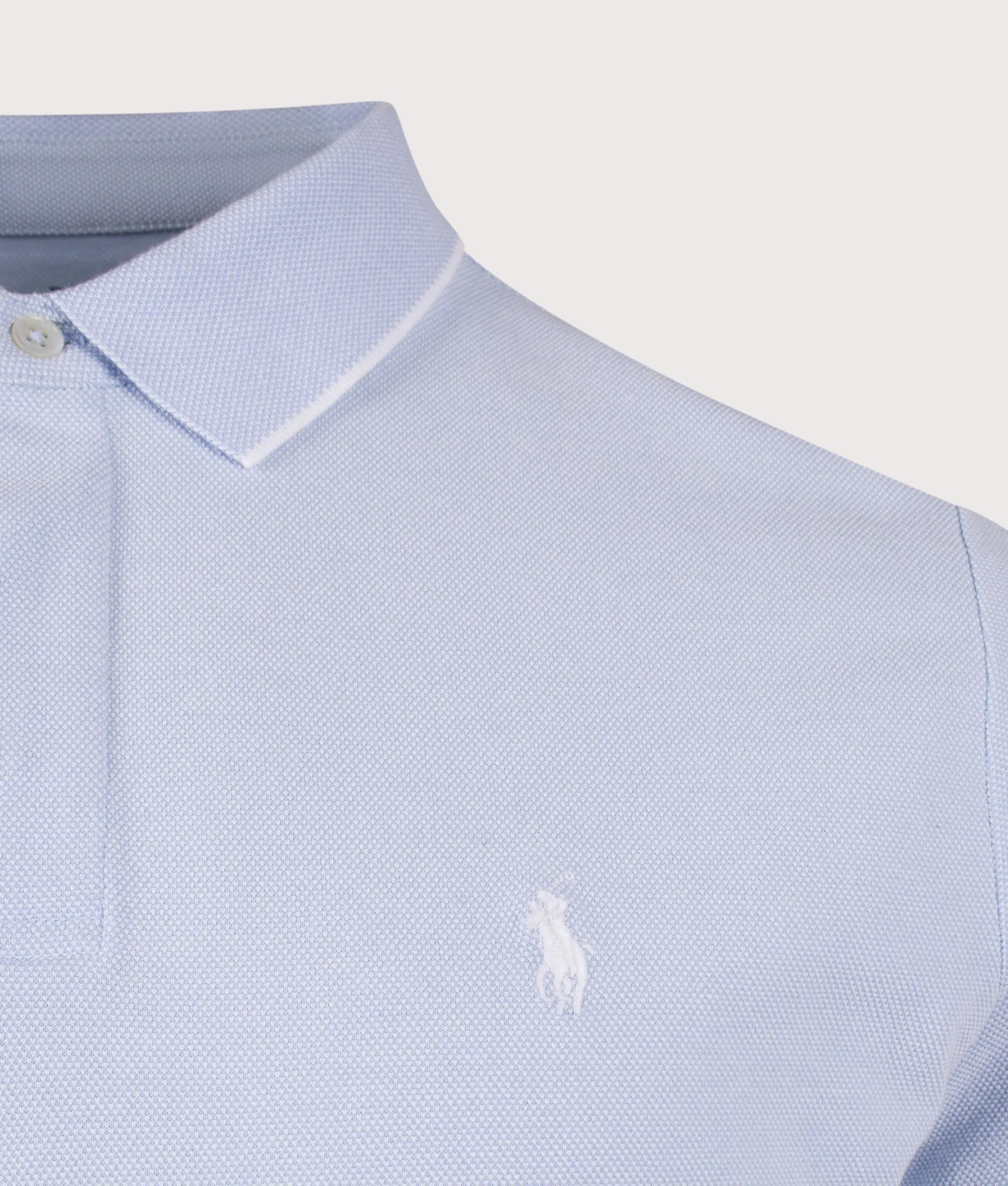 Custom Slim Fit Stretch Oxford Mesh Polo Shirt