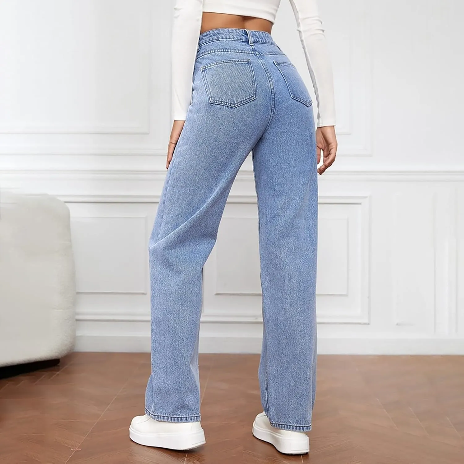 Cute Jeans Sweatpant Jeans Jeans for Women Trendy Petite Straight Leg Jeans for Women Plus Size Womens Pants Casual
