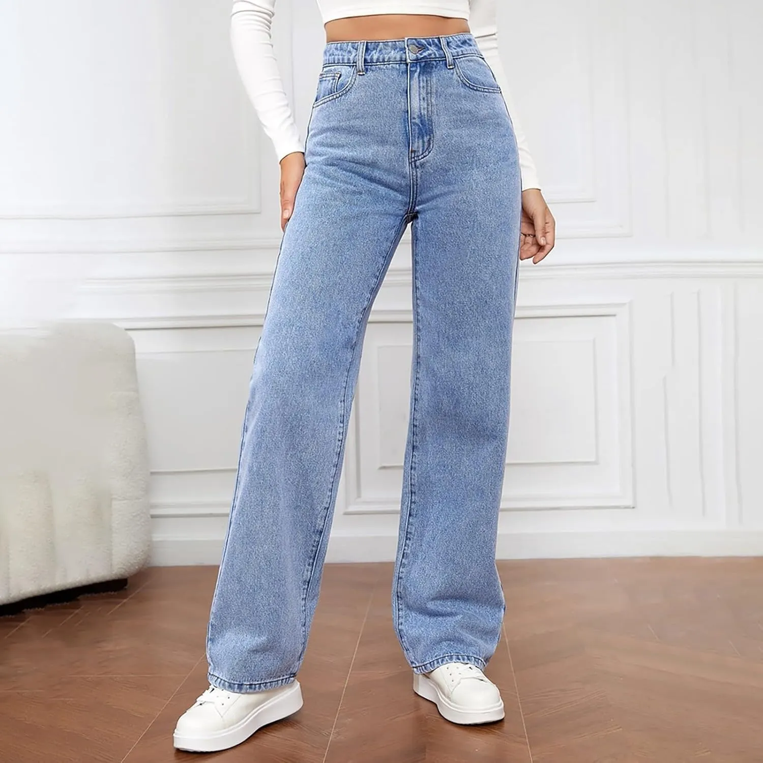 Cute Jeans Sweatpant Jeans Jeans for Women Trendy Petite Straight Leg Jeans for Women Plus Size Womens Pants Casual