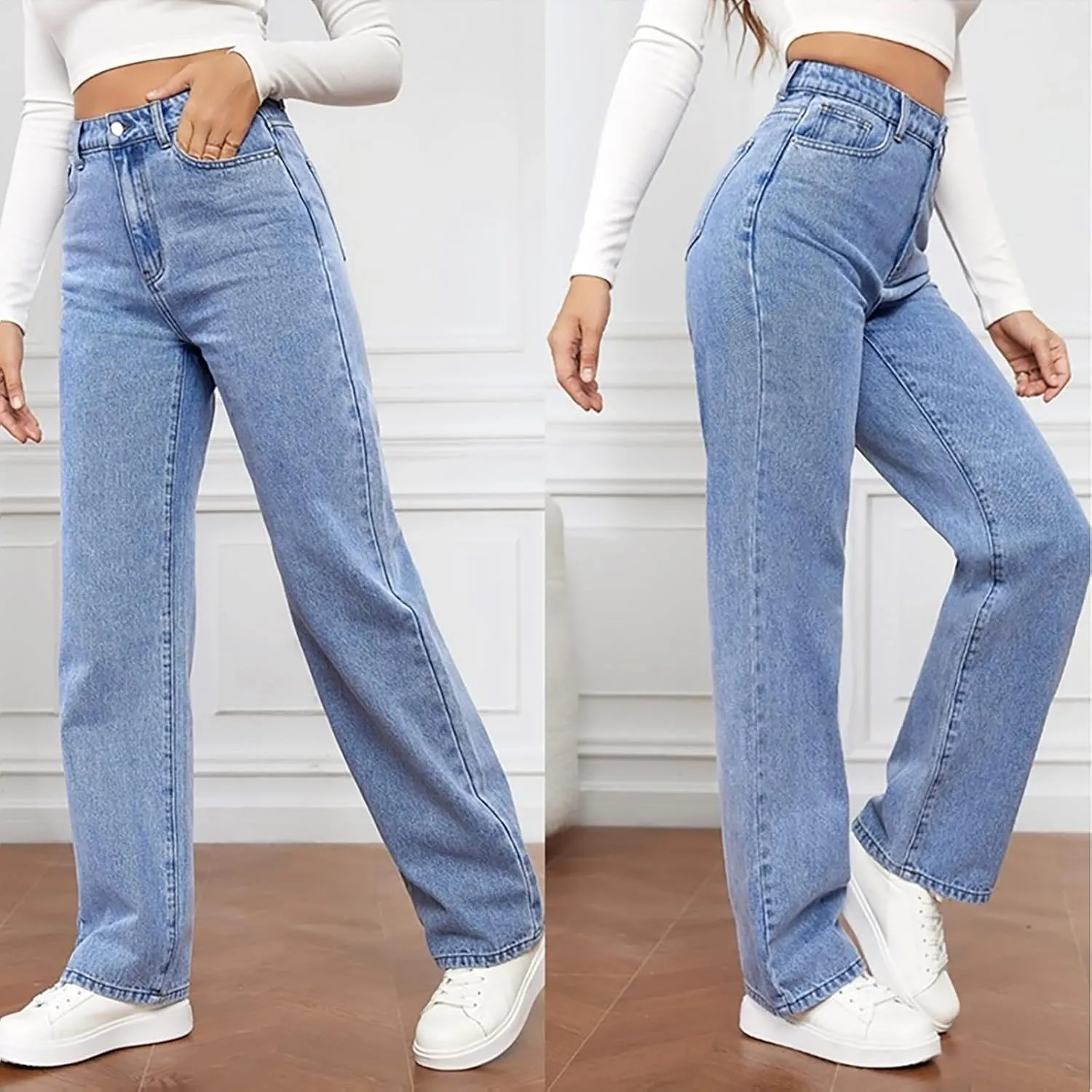 Cute Jeans Sweatpant Jeans Jeans for Women Trendy Petite Straight Leg Jeans for Women Plus Size Womens Pants Casual
