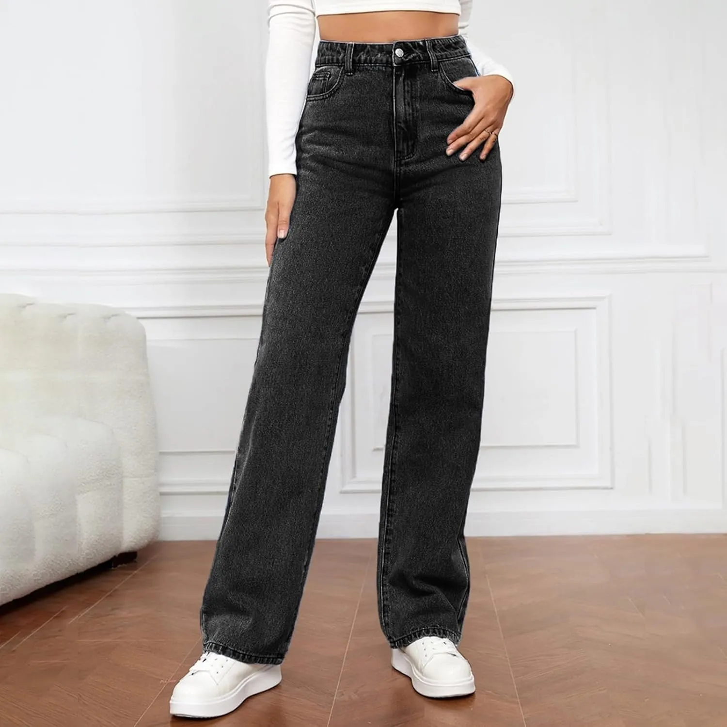 Cute Jeans Sweatpant Jeans Jeans for Women Trendy Petite Straight Leg Jeans for Women Plus Size Womens Pants Casual