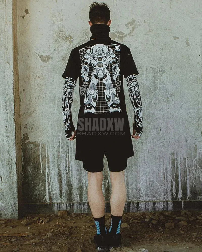 Cyberpunk Print Shorts