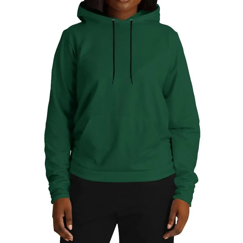 Dark Green Hoodie | Unisex | with PLUS sizes | C100M0Y75K80