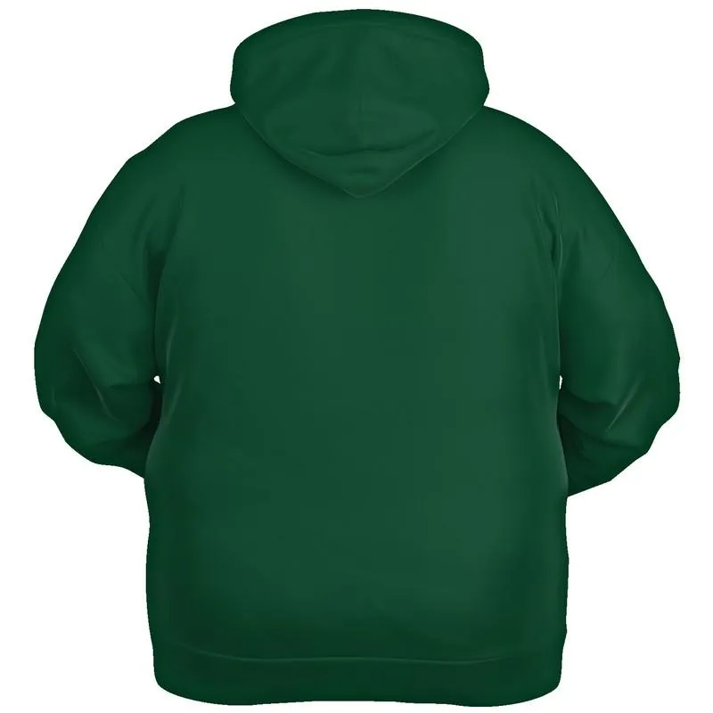 Dark Green Hoodie | Unisex | with PLUS sizes | C100M0Y75K80