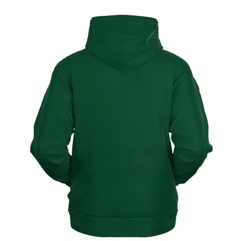 Dark Green Hoodie | Unisex | with PLUS sizes | C100M0Y75K80