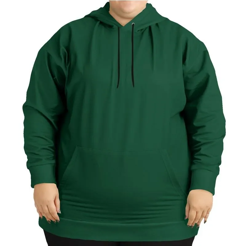 Dark Green Hoodie | Unisex | with PLUS sizes | C100M0Y75K80