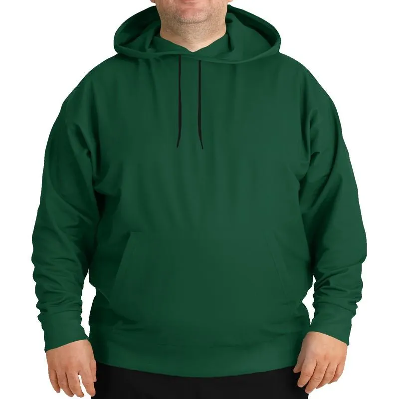 Dark Green Hoodie | Unisex | with PLUS sizes | C100M0Y75K80