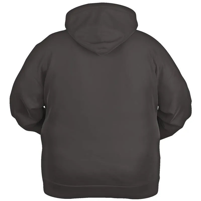 Dark Muted Brown Hoodie | Unisex | with PLUS sizes | C30M30Y30K80