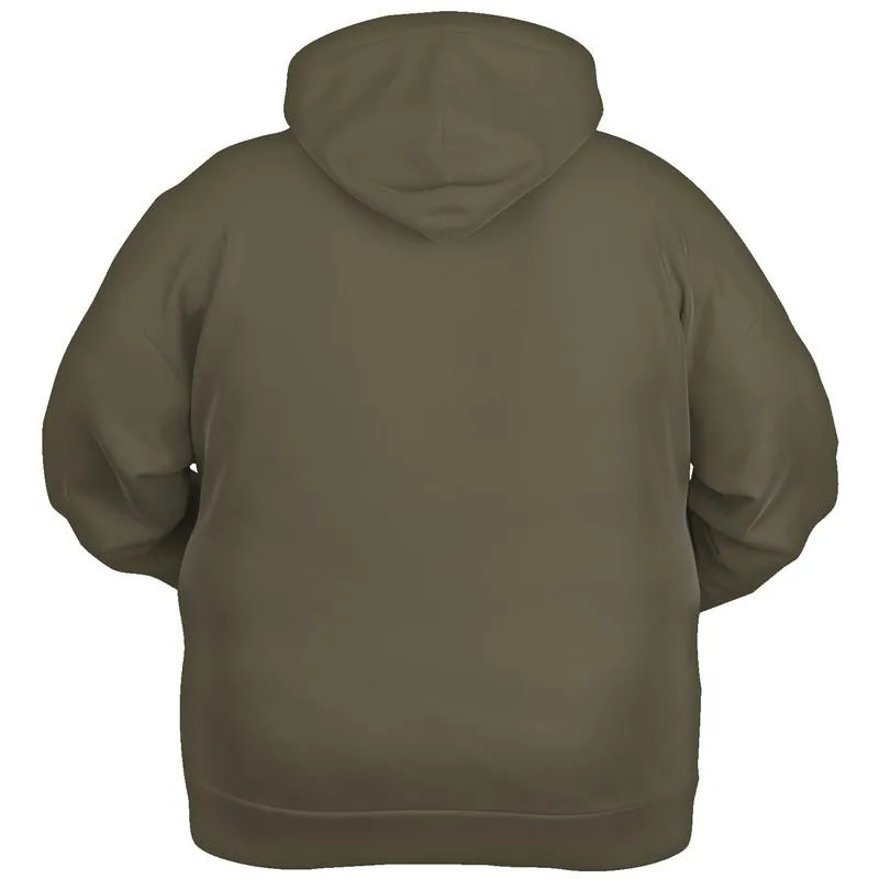Dark Muted Yellow Brown Hoodie | Unisex | with PLUS sizes | C0M8Y30K80