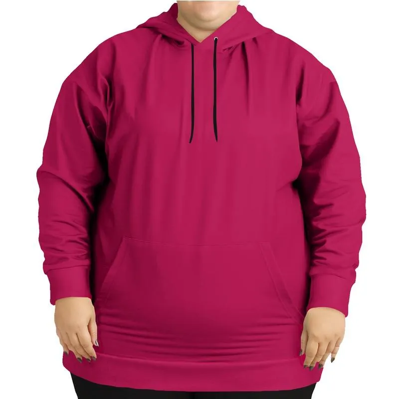 Dark Pink Hoodie | Unisex | with PLUS sizes | C0M100Y50K30