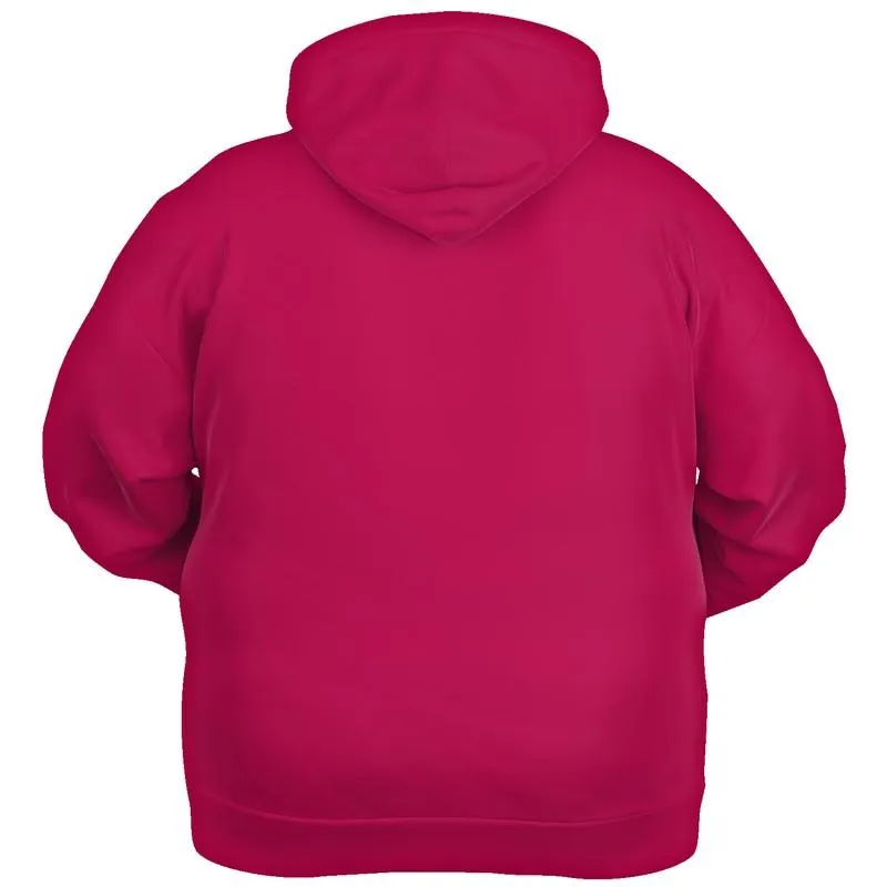 Dark Pink Hoodie | Unisex | with PLUS sizes | C0M100Y50K30