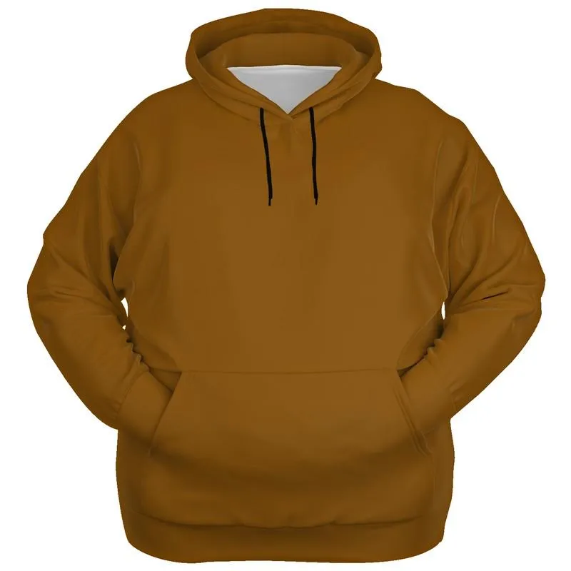 Dark Tan Hoodie | Unisex | with PLUS sizes | Medium Dark Pure Orange | C0M50Y100K60
