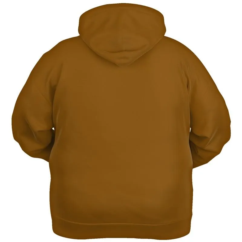 Dark Tan Hoodie | Unisex | with PLUS sizes | Medium Dark Pure Orange | C0M50Y100K60