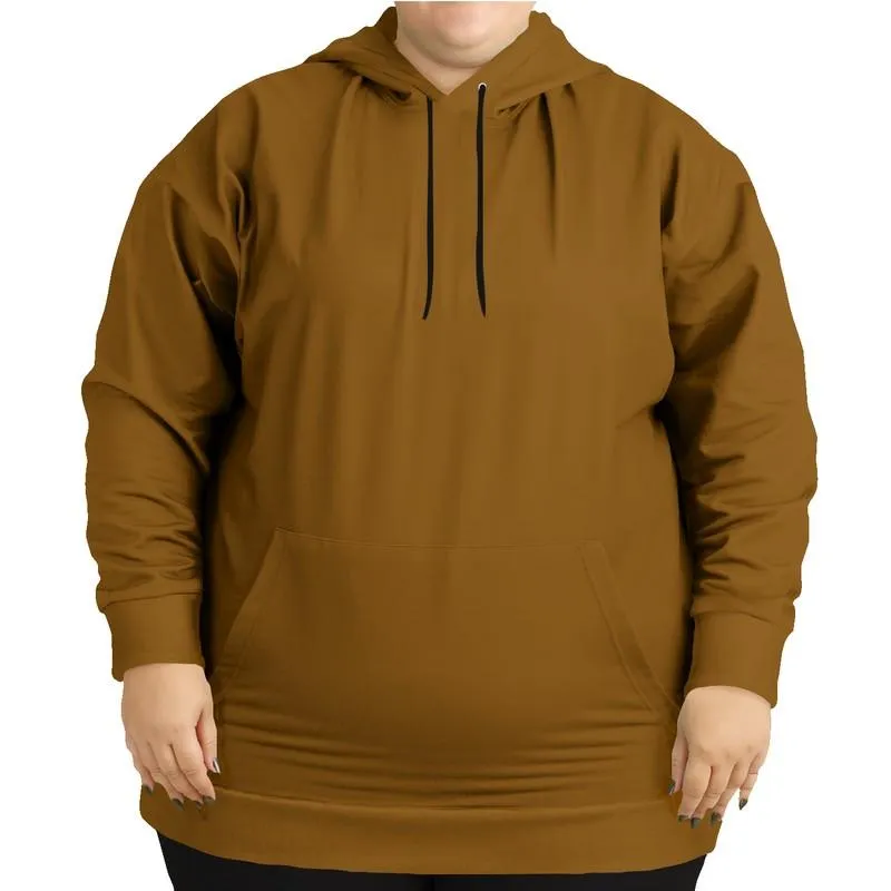 Dark Tan Hoodie | Unisex | with PLUS sizes | Medium Dark Pure Orange | C0M50Y100K60