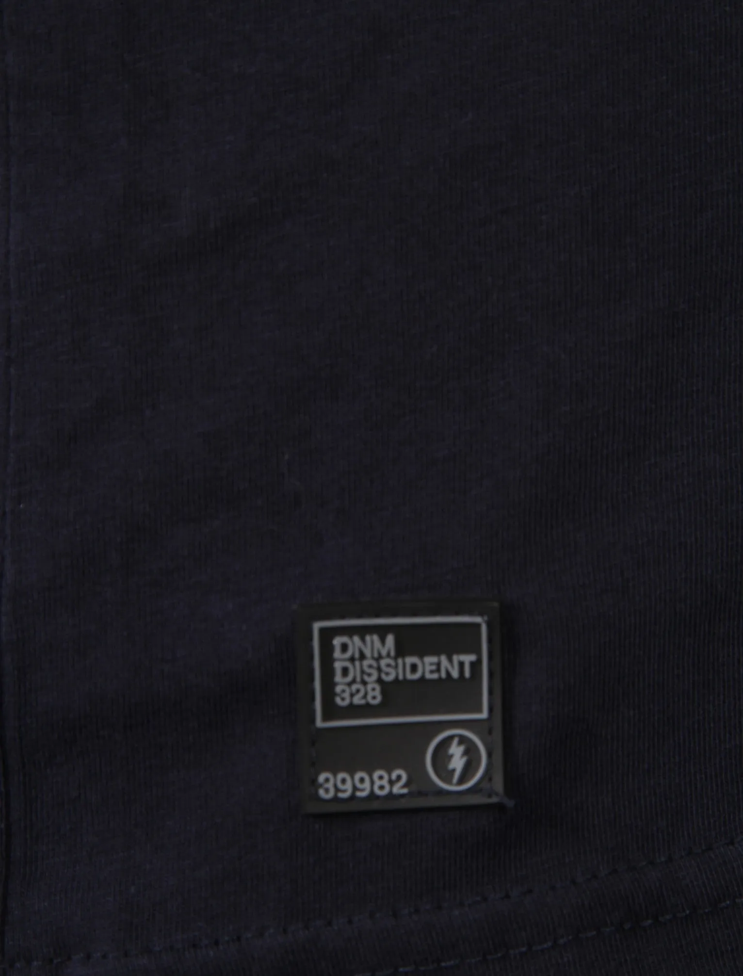 Darkness Motif Print Cotton T-Shirt In Dark Sapphire - Dissident