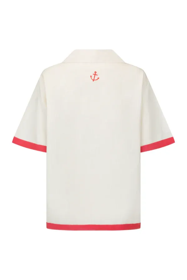 Del Mar Shirt Set Lobster Red
