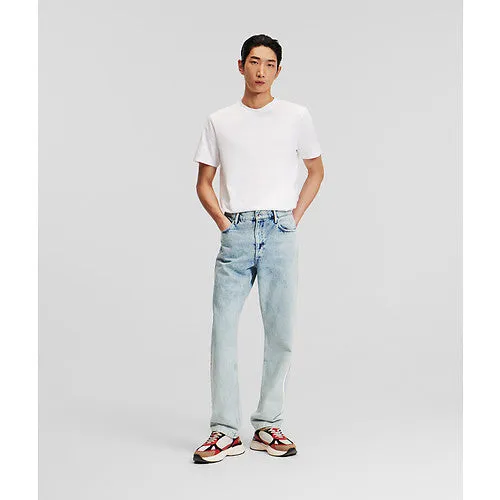 DENIM PANTS W/ SPORT STRIPE