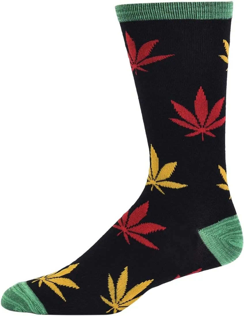 Designer Mens Novelty Fun Theme Crew Dress Socks