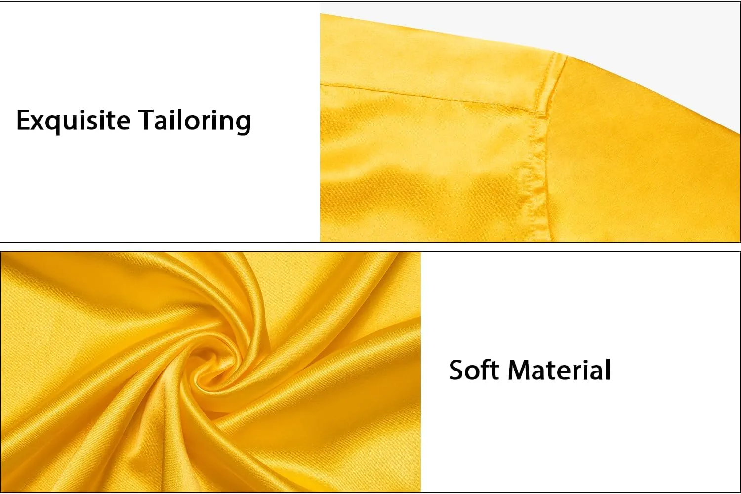 DiBanGu Mens Dress Shirt Long Sleeve Solid Satin Regular Fit Casual Button Down Shirts for Wedding Party Formal